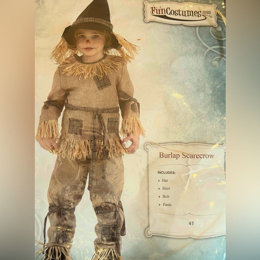 Halloween Scarecrow Costume Kids